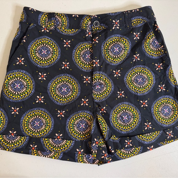 Anthropologie Colorful Printed Tailored Shorts – Boho Mandala Festival Style - Picture 2 of 7
